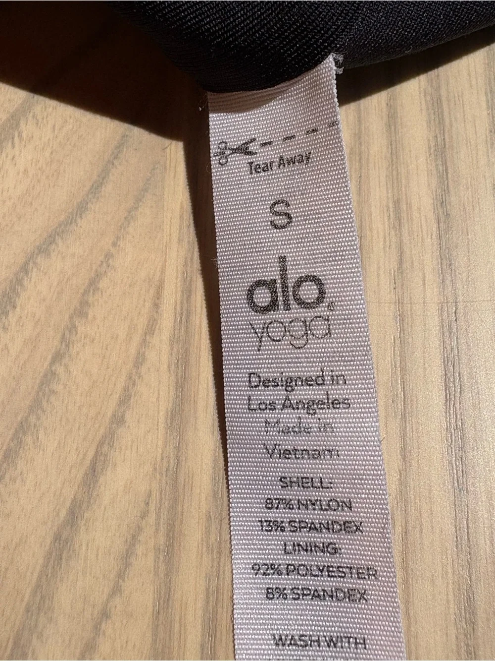 ALO Yoga Black Double-Strap Athletic Sports Bra